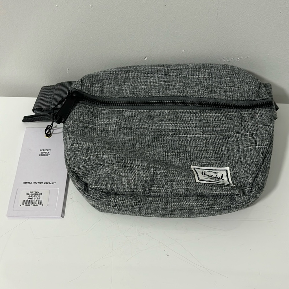 Herschel Fifteen Waist Fanny Pack Grey White Raven X Brand New W/Tags